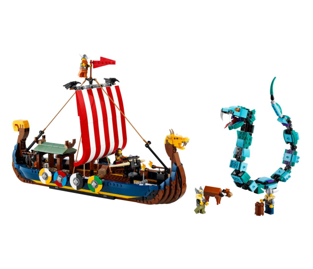 LEGO Creator 31132 Statek wikingów i wąż z Midgardu - 1042843 - zdjęcie 8